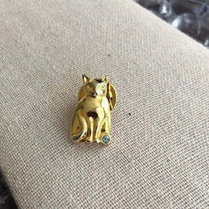 Vintage rhinestone Kitty Pin
